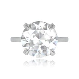 Garland Ring old European cut diamond ring Top View 607SB-TV-1000PX