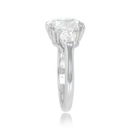Cushion and Bullet Cut Diamond Ring - York Ring 609SB TSV