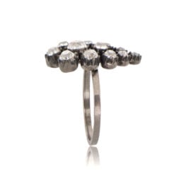 victorian era vine motif cocktail ring