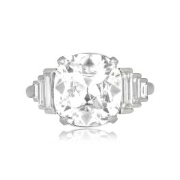 3.08ct cushion cut diamond platinum accent Andilla Ring DS9650 TV