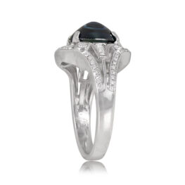 2.99ct Sapphire and Diamond White Gold Ring - Laguna Ring