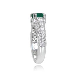 DYL58-Top Side View 18k White Gold Ring Holmes Ring