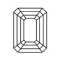 Emerald Cut Diamond Icon