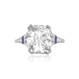 5.15 carat center Elongated Cushion-Cut Diamond Bennington Ring HER301