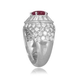 VCA France burma non-heated ruby Ring HER3157