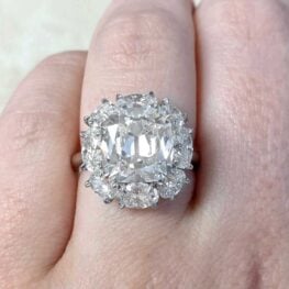 Swanton engagement ring featuring a VVS1 diamond H color