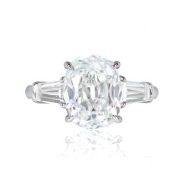 5.01ct Antique Cushion Cut Solitaire Ring - Cassel Ring JR761 TV