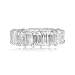 9.78ct Emerald Cut Diamond Eternity Band - Verbank Band MOSK TV