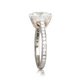 Top Side View Lively 14 Karat Gold and Diamond Ring RJ2502