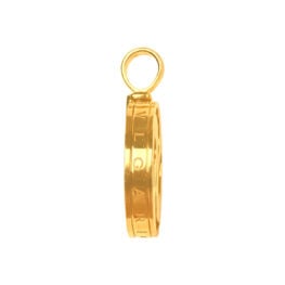 Bulgari Mother of Pearl Swivel Pendant made in yellow gold RJ4J122
