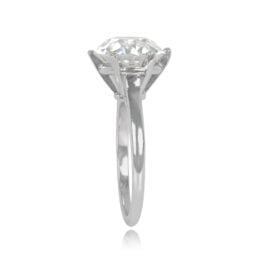 French 4.04ct Diamond Platinum Engagement Ring - Carthage Ring 167RJ TSV