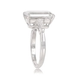 Handcrafted 5.31 Carat Platinum Engagement Ring Emerald Cut Baguette Diamond - Madrid Ring