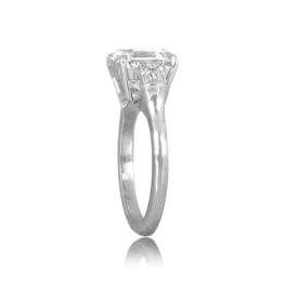 center 3.31ct gia certified antique asscher cut diamond with diamond accents Verdella Ring SB5923