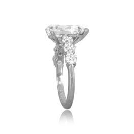 diamond detailed ring with center 3.02ct center diamond Claud Ring SB6036