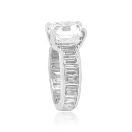 Side View 6.20 Carat Diamond Engagement Ring 6.20ct Harry Winston Ring SB613