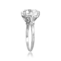 Vintage GIA 5.51 carat center Antique Asscher Diamond Pennsburg Ring, Circa 1920 sbd61866