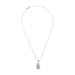 Diamond Drop Piedra Necklace SEV202 top view photo full necklace