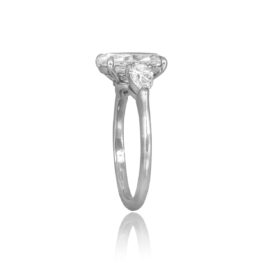 GIA certified 2.02 carat Oval Cut Diamond Accent Shelburn Ring SPK103