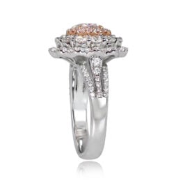 Fancy Pink Mixed Cushion Cut Diamond Ring - Linas Ring vmk11 TSV