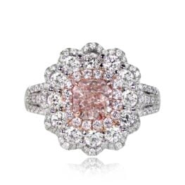 1.00ct Fancy Pink Diamond Engagement Ring - Linas Ring vmk11 TV